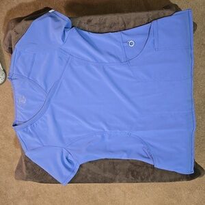 Women's Cherokee Infinity scrub top, M, ceil blue